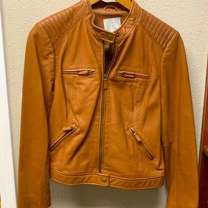 NWOT Joie leather jacket, size M